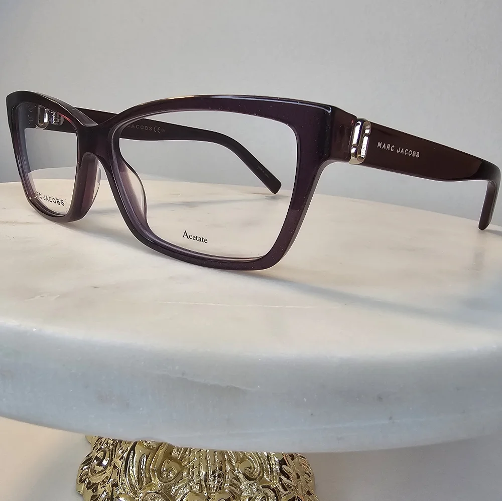 Marc Jacobs 55 mm‎ women's violet glitter eyeglasses frames